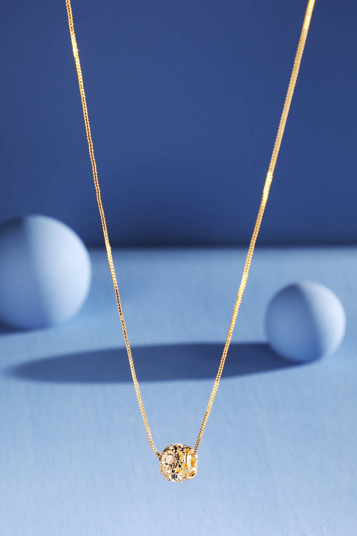 18K Gold Filled Palma Chain Necklace with Pendant: GOLD(GD)