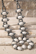 Squash Blossom Necklace Set: SBTQ-Turquoise / OS