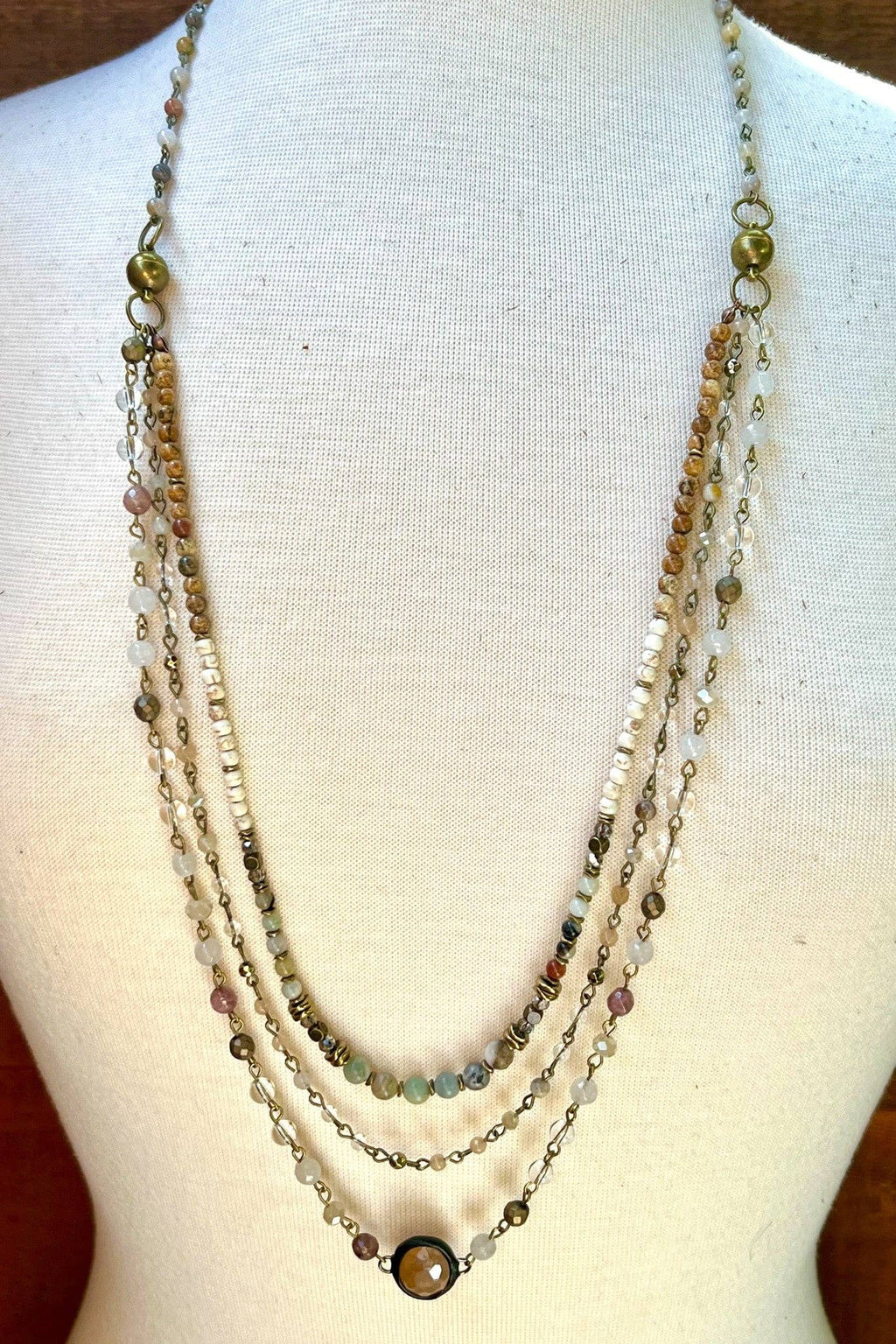 Justina Necklace: Imperial Jasper