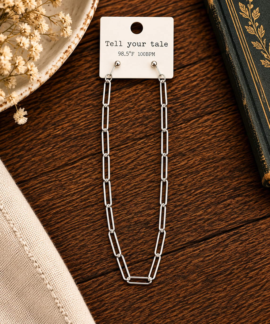Silver chain for layering