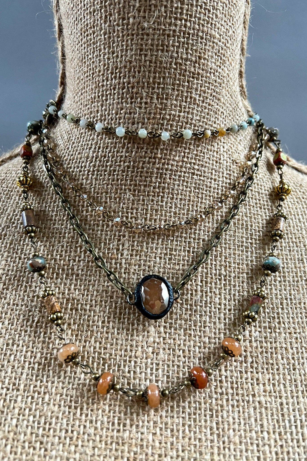 Justina Necklace: Imperial Jasper