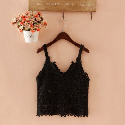 Boho Lace Crochet Halter Top