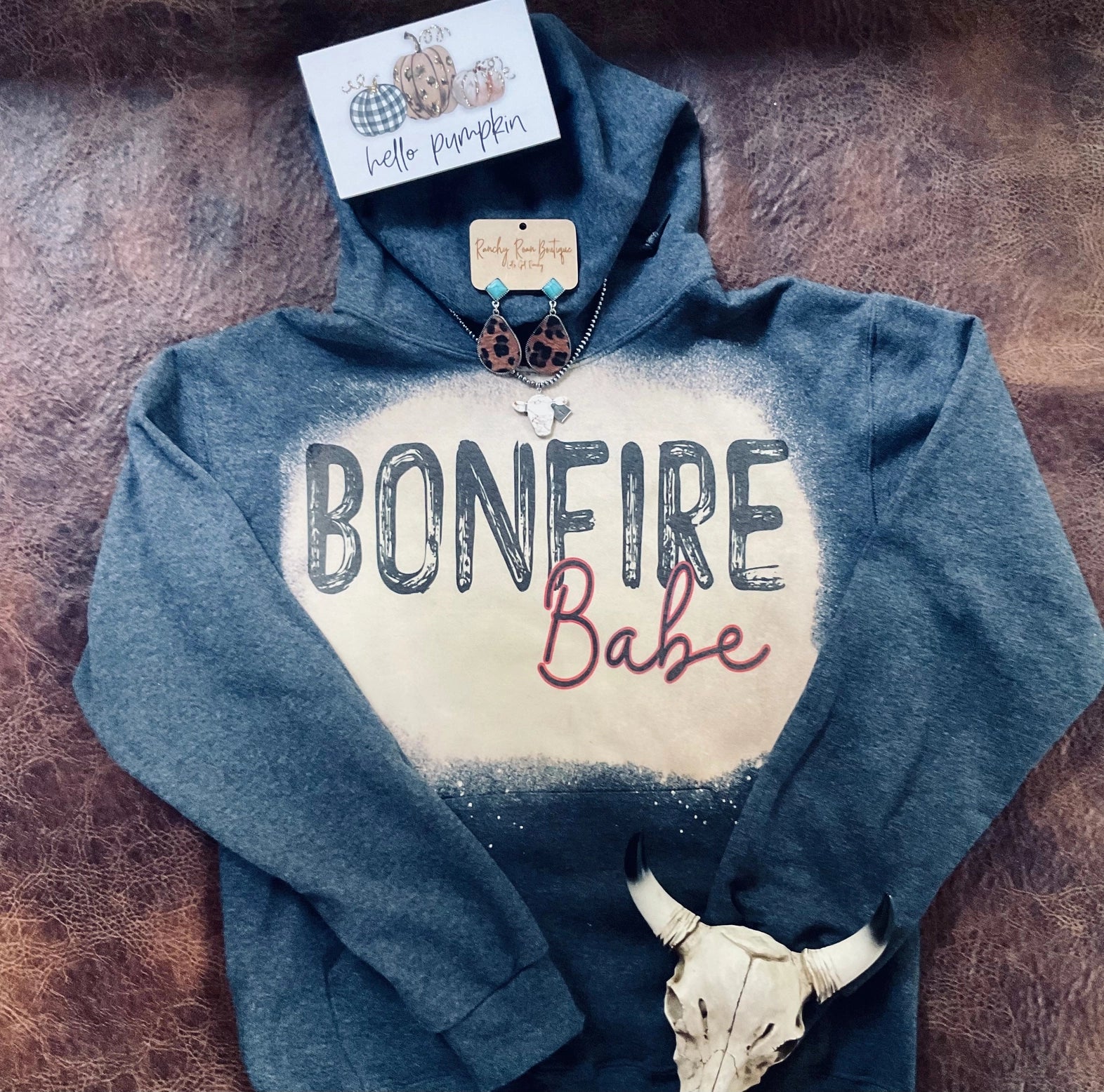 Bonfire Babe Western Hoodie