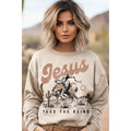 Jesus Take the Reins Mineral Graphic Sweatshirts