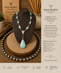 Larimar stone pendant necklace