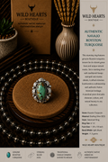 Royston Turquoise with detailed sterling accent