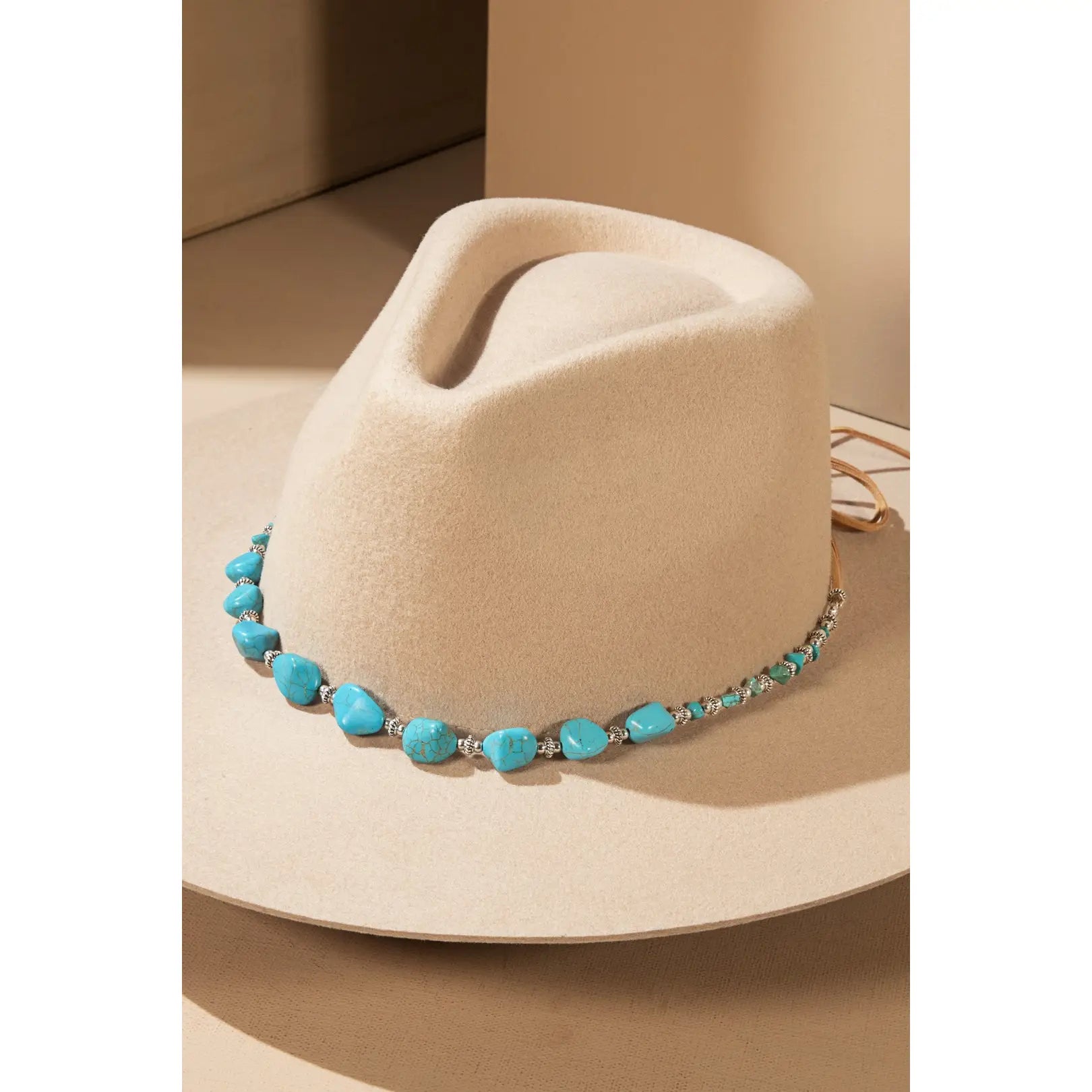 Semi Stone Nugget Hat Band