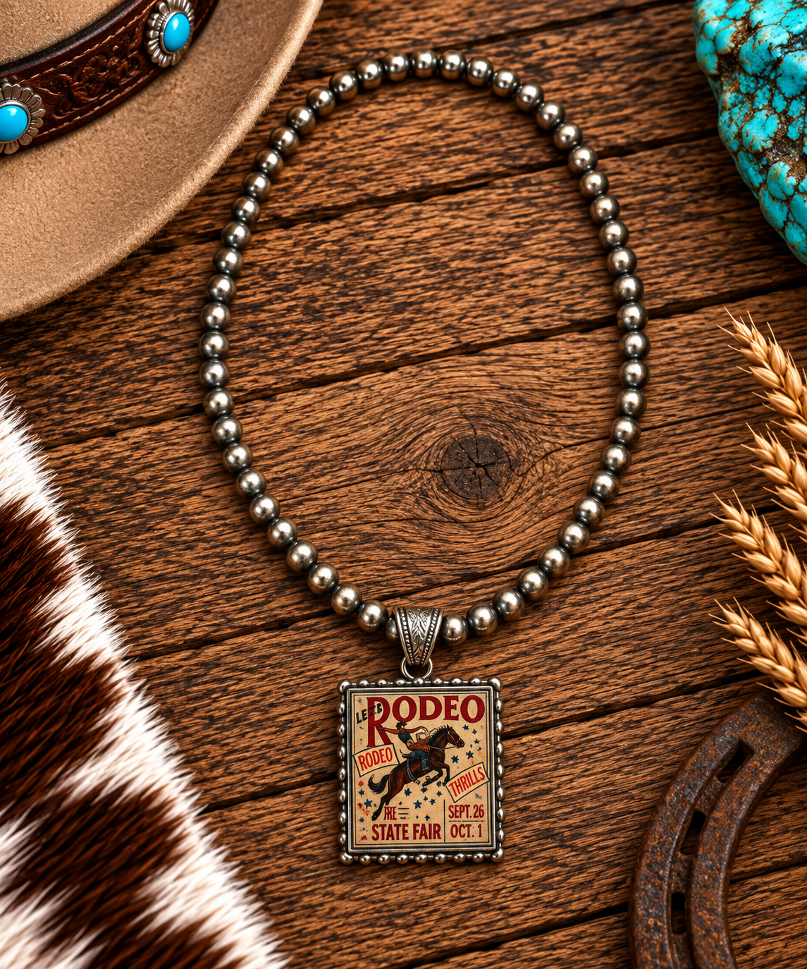 State Fair Rodeo Pendant necklace