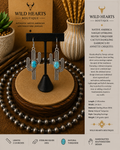 Beautiful Turquoise cactus earrings