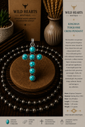 Turquoise cross pendant