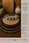 Turquoise cuff with a hint of coral