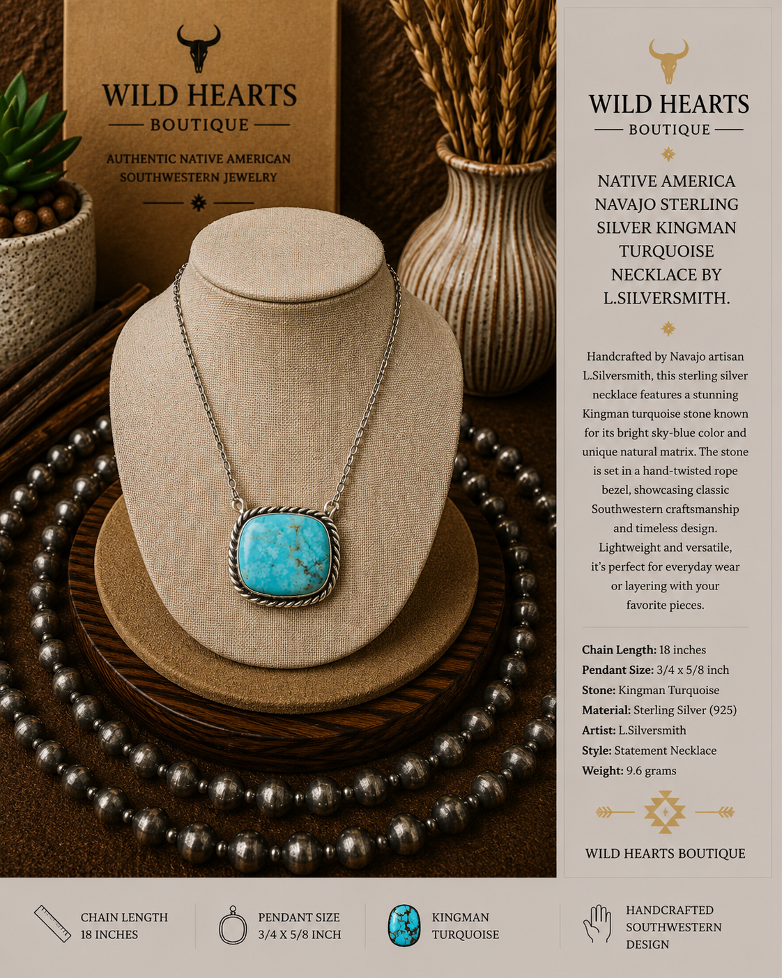 Turquoise statement necklace