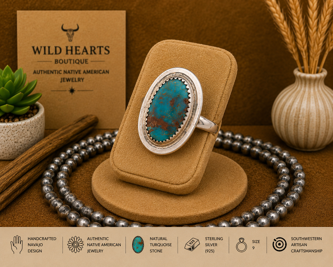 Turquoise and Sterling Silver ring