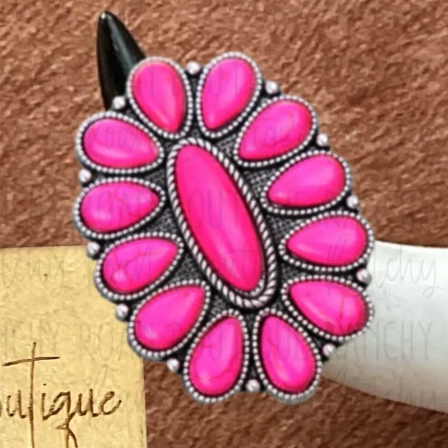 Western Pink Cuff Ring