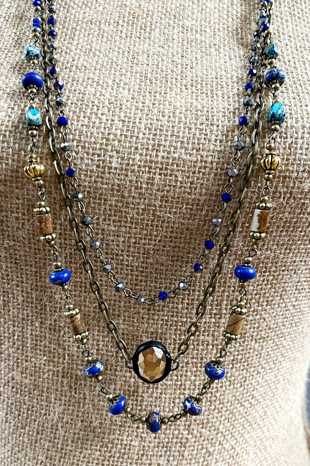 Justina Necklace: Imperial Jasper