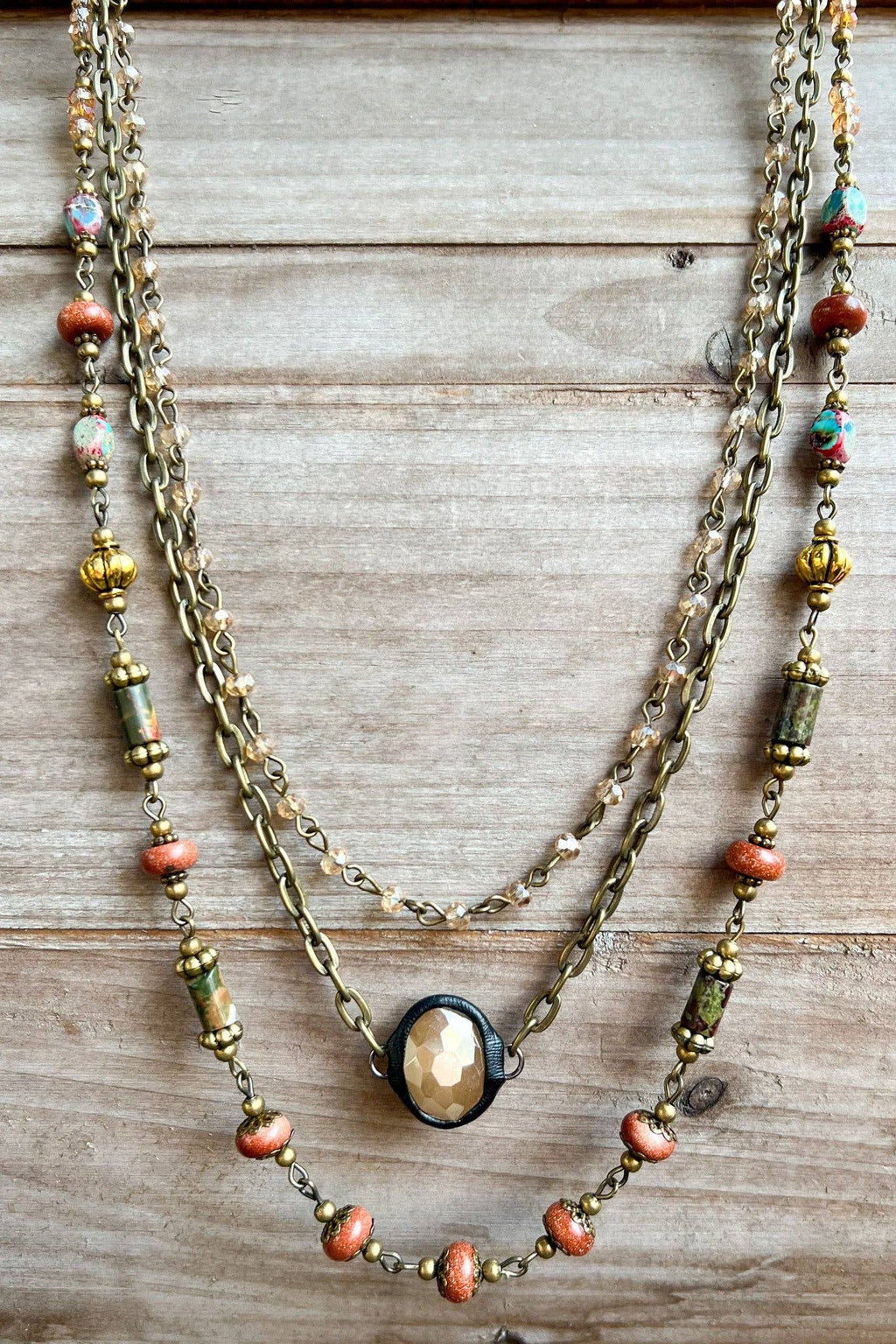 Justina Necklace: Imperial Jasper