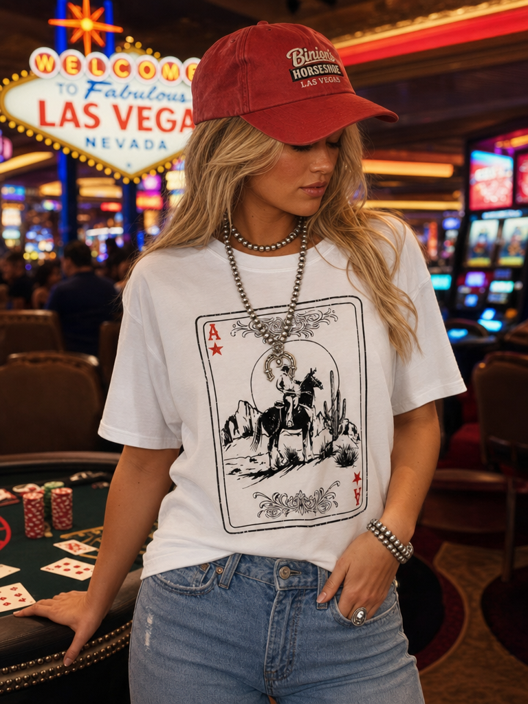 WESTERN ACE GRAPHIC COTTON T-SHIRT