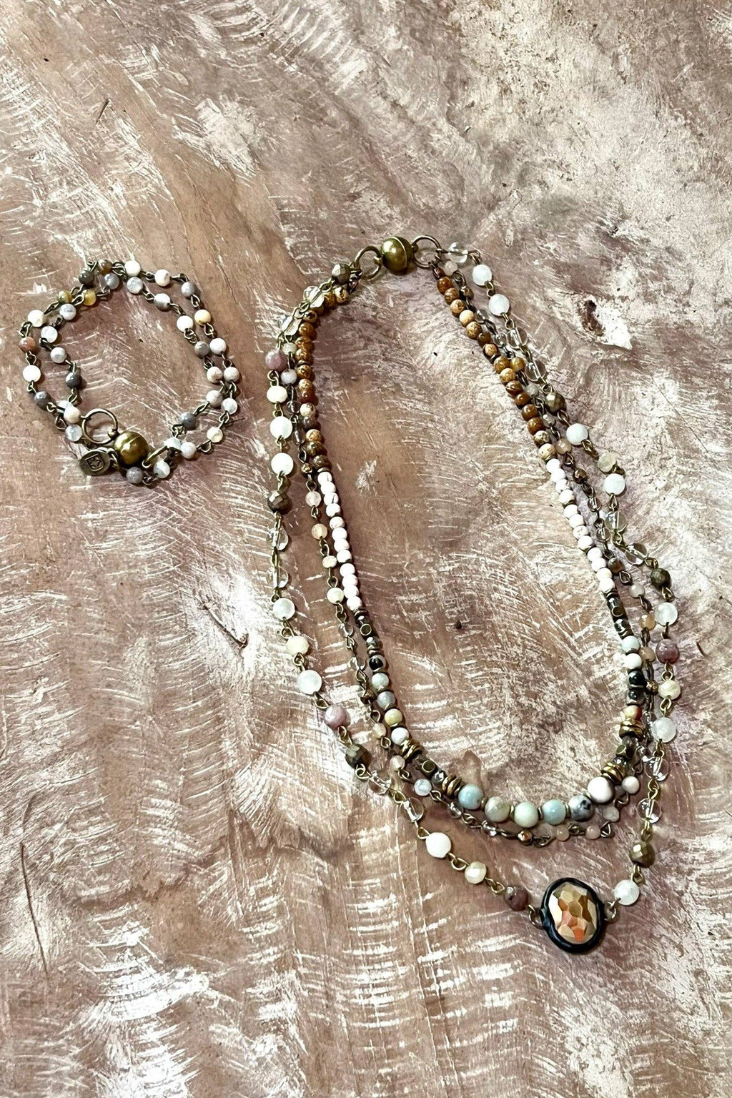 Justina Necklace: Imperial Jasper