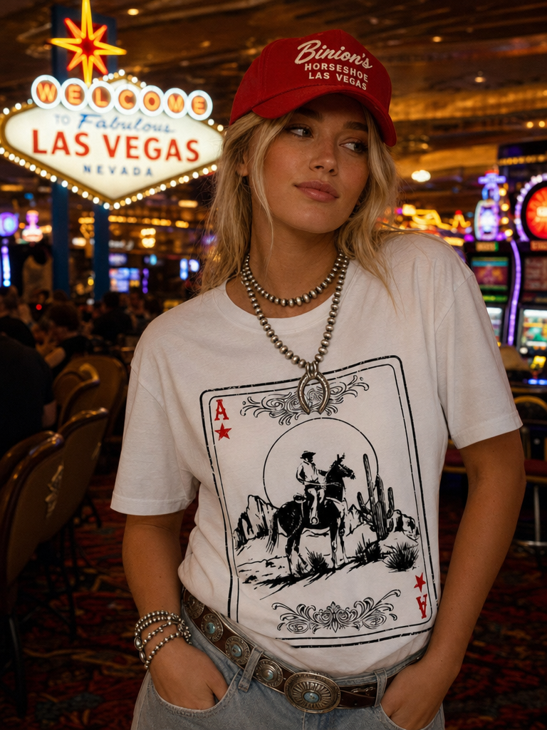 WESTERN ACE GRAPHIC COTTON T-SHIRT