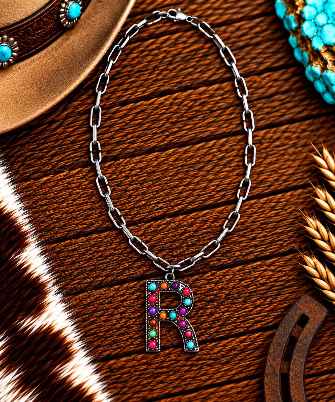 Chain with multi color "R"