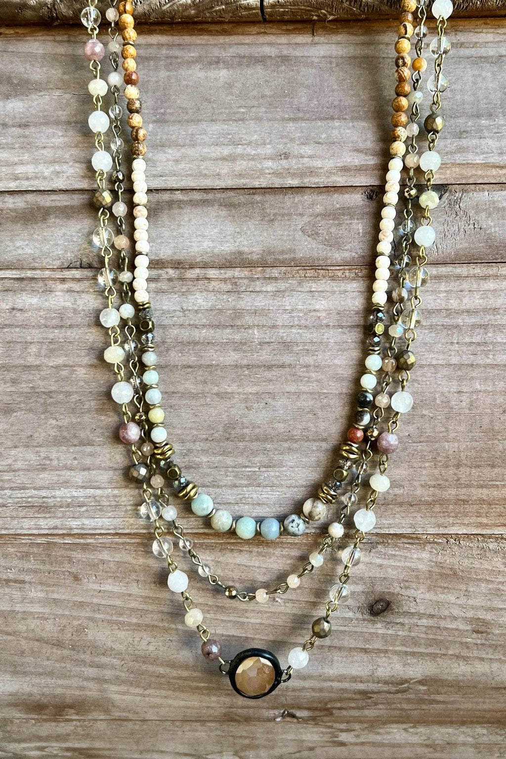 Justina Necklace: Imperial Jasper