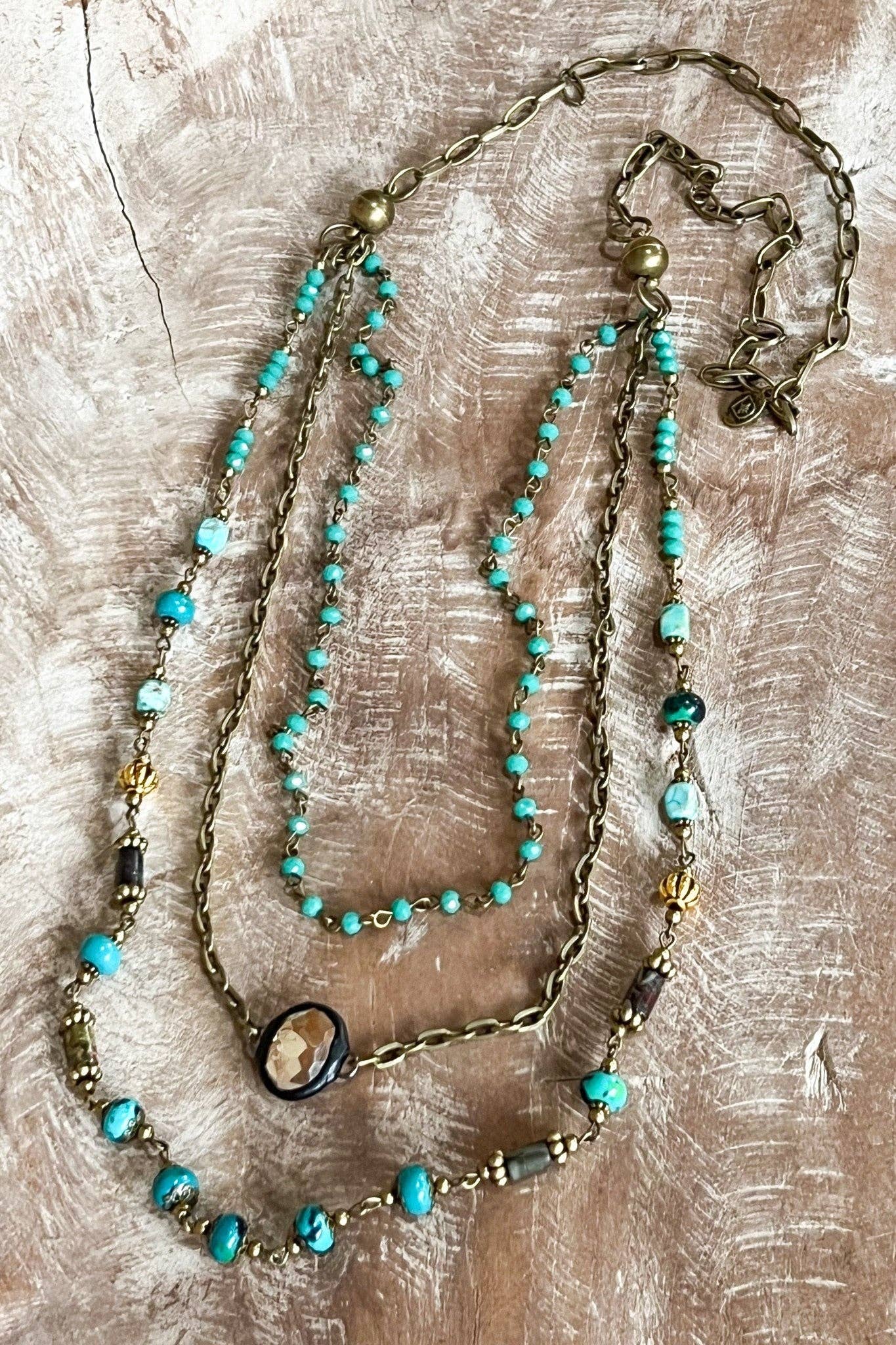 Justina Necklace: Imperial Jasper