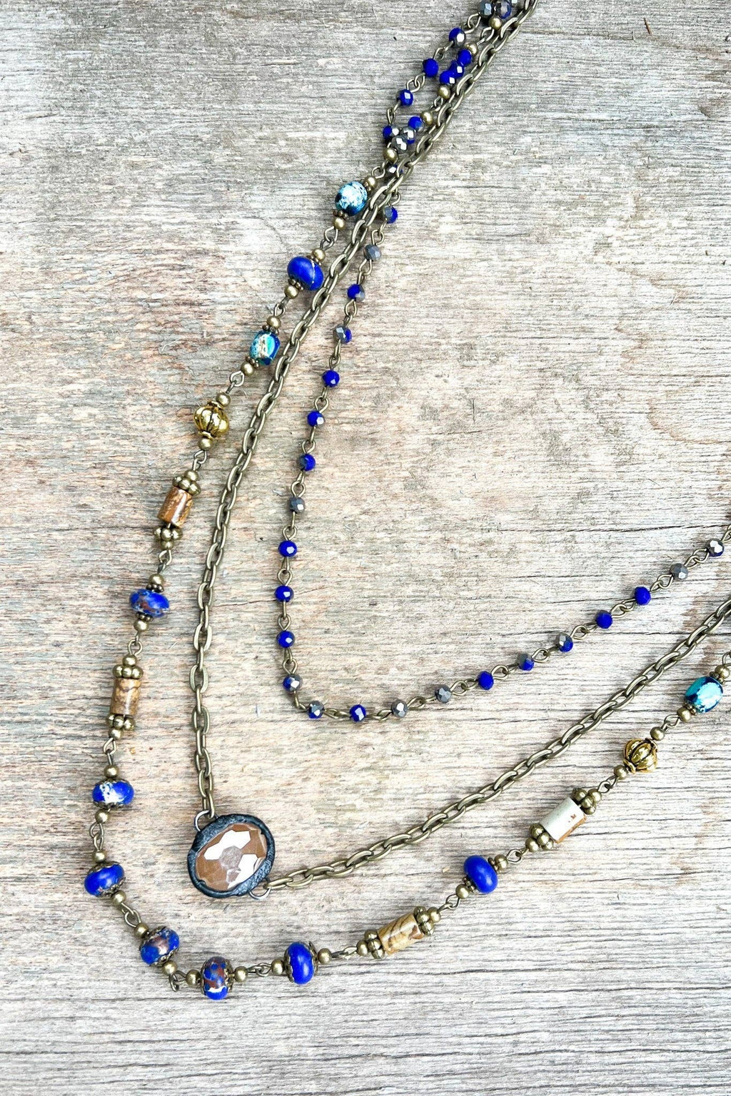 Justina Necklace: Imperial Jasper
