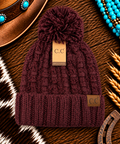 Maroon cc beanie