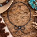 Navajo style beads-bow necklace
