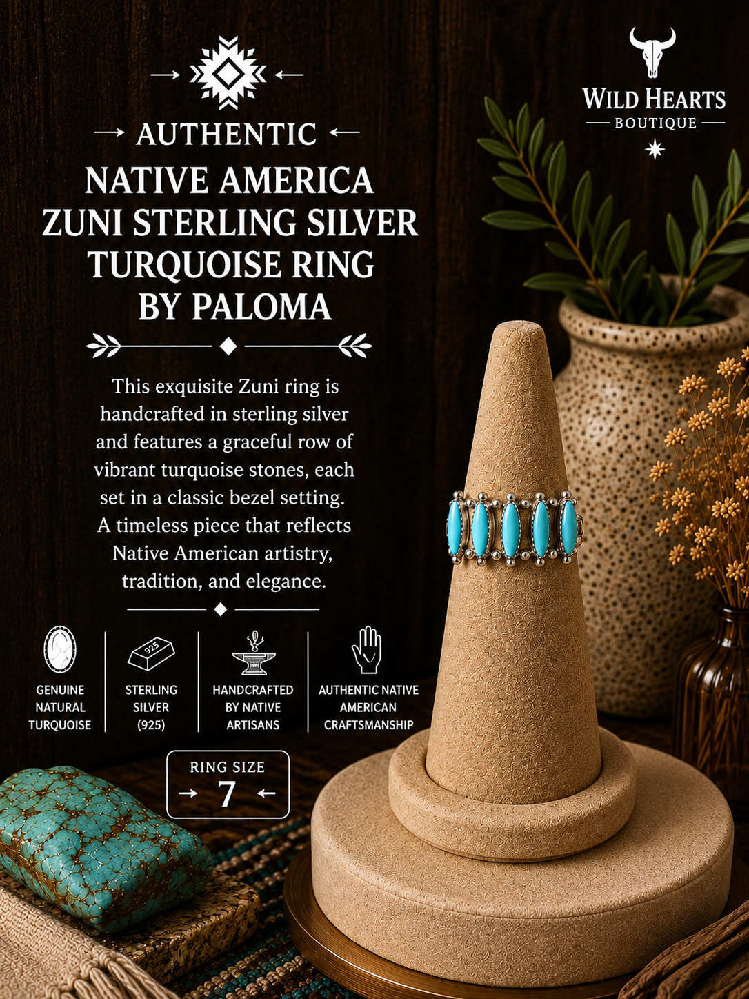 Turquoise ring by Paloma