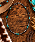 Silver & Turquoise beadwork