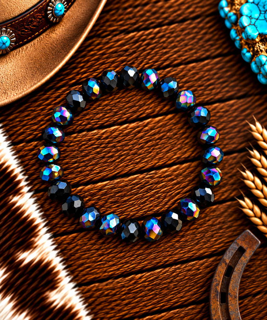 Layering stretch beaded bracelets many colors