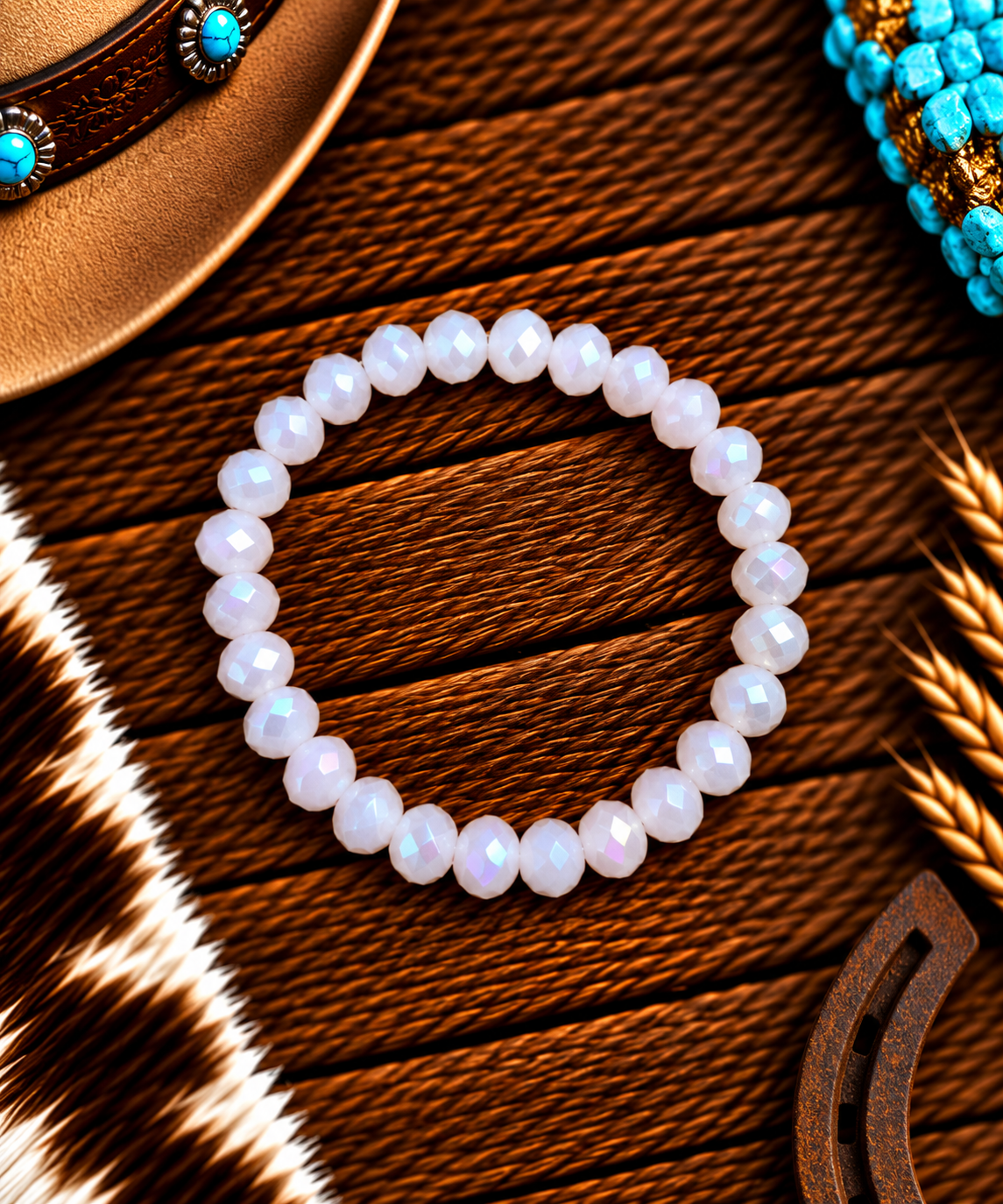 Layering stretch beaded bracelets many colors