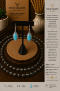 Turquoise drop oblong stone stunning