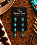Turquoise concho earrings
